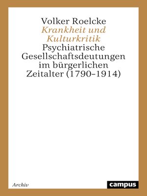 cover image of Krankheit und Kulturkritik